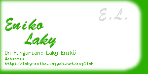 eniko laky business card