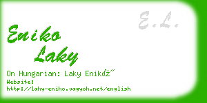 eniko laky business card